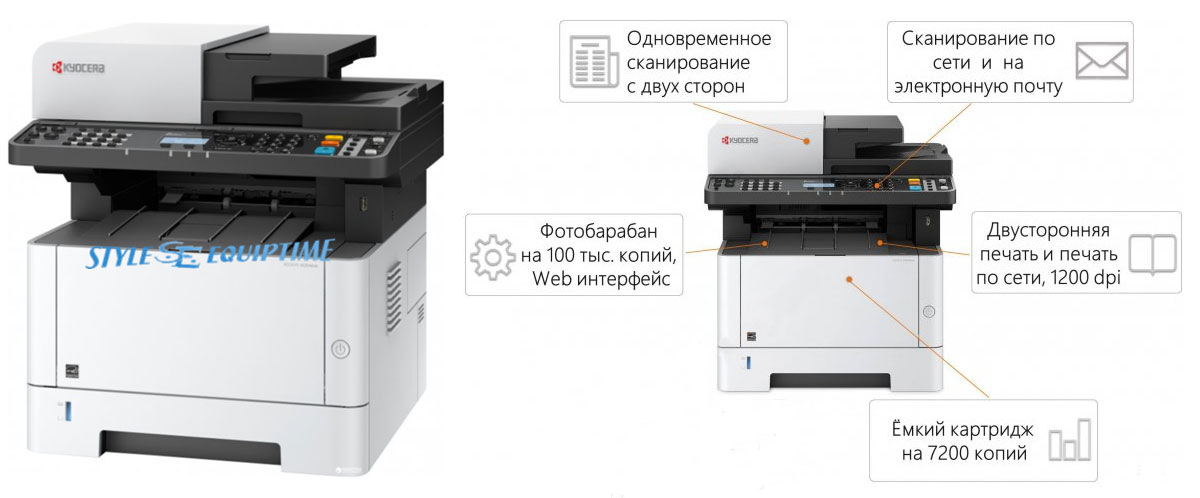 Аренда принтер черно-белый KYOCERA ESOSYS M2040 dn Киев, Украина