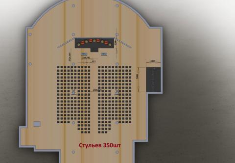Визуализация размещения оборудования на мероприятии Киев, Украина